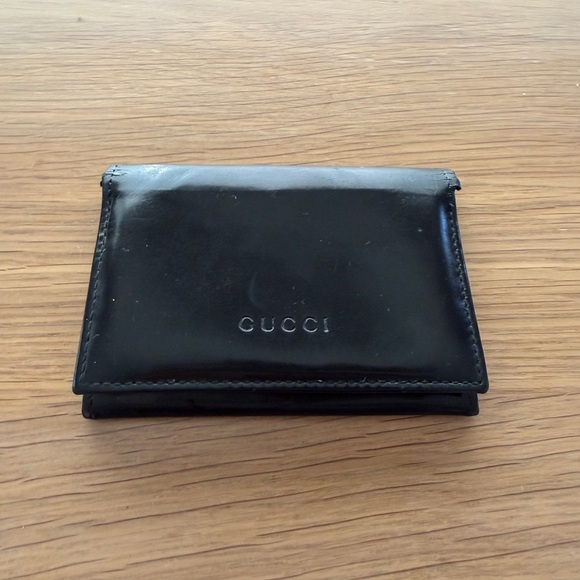 Vintage Gucci Elegant Black Leather Card Holder - Picture 7 of 9
